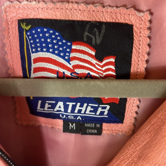 USA leather size medium leather jacket with pockets vintage mint condition - Picture 4 of 10
